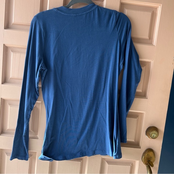 CAbi Blue Long Sleeve Wrap Top - Picture 6 of 6